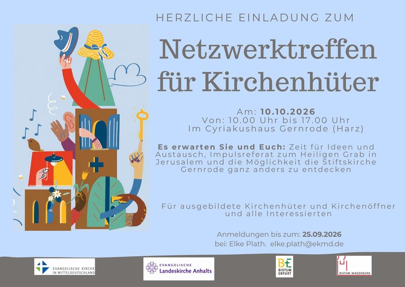 Titelbild zur Veranstaltung Netzwerktreffen der Kirchenhüter und Kirchenöffner